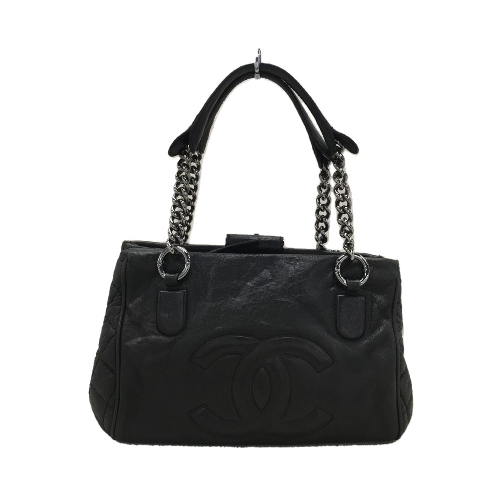 Chanel Lamb Leather Chain Shoulder Bag Black